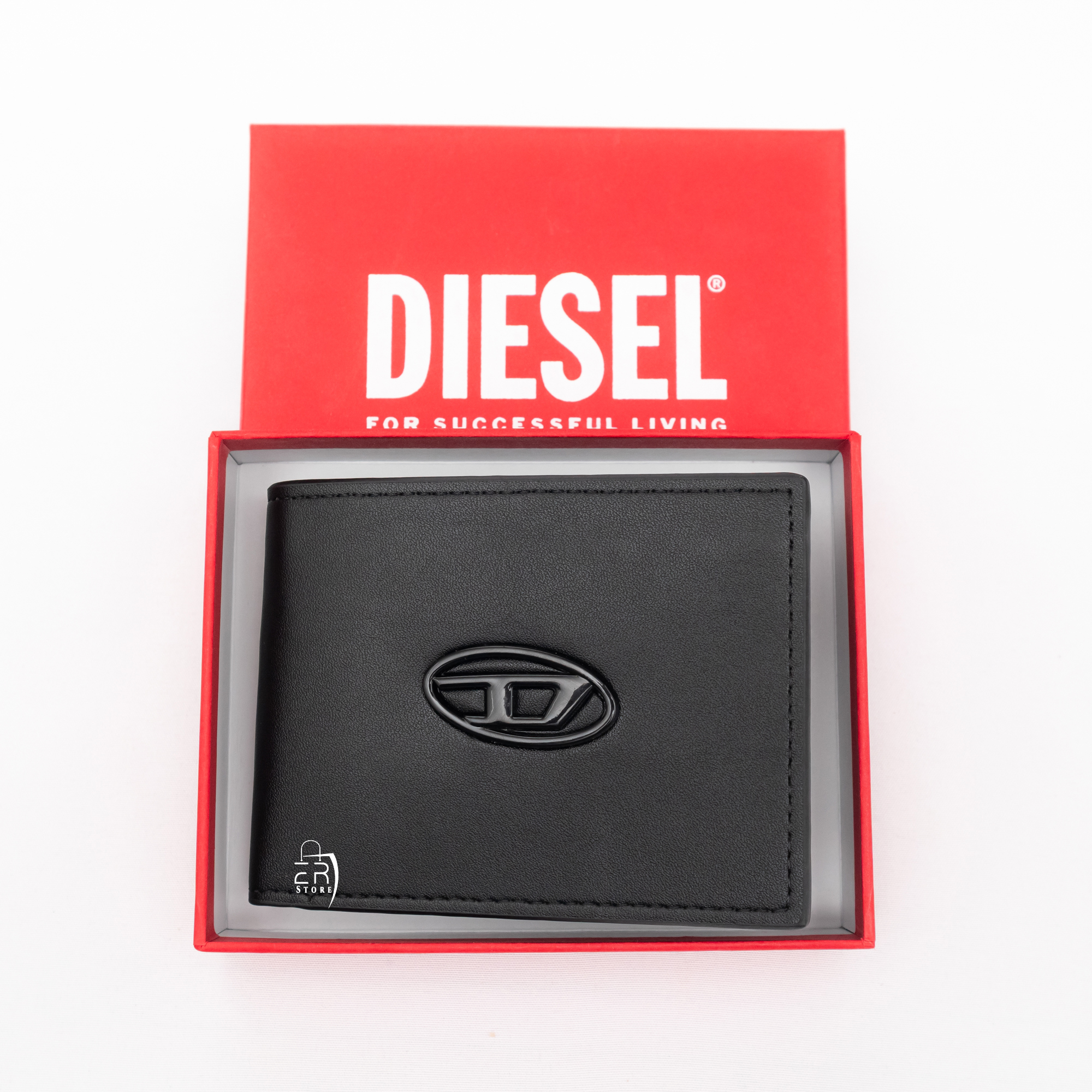 محفظة من ديزل للرجال بلون أسود