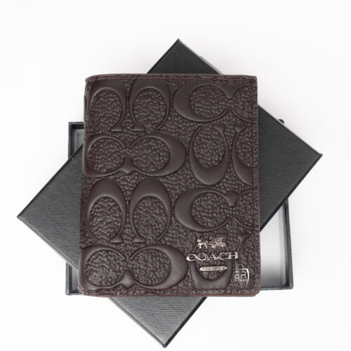 محفظة من كوتش للرجال بلون بني