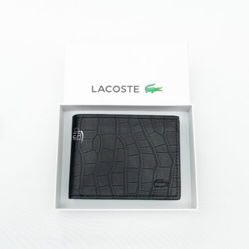 محفظة من لاكوست للرجال بلون أسود